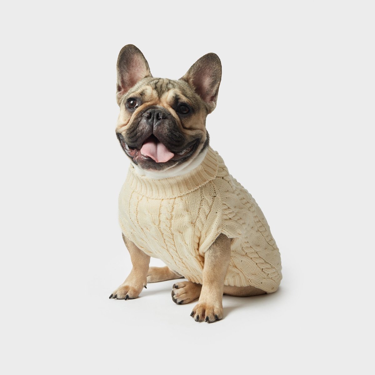 Shinola Cable Knit Pet Sweater
