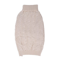 Shinola Cable Knit Pet Sweater