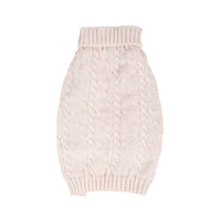 Shinola Cable Knit Pet Sweater