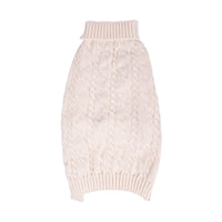 Shinola Cable Knit Pet Sweater