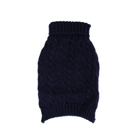 Shinola Cable Knit Pet Sweater