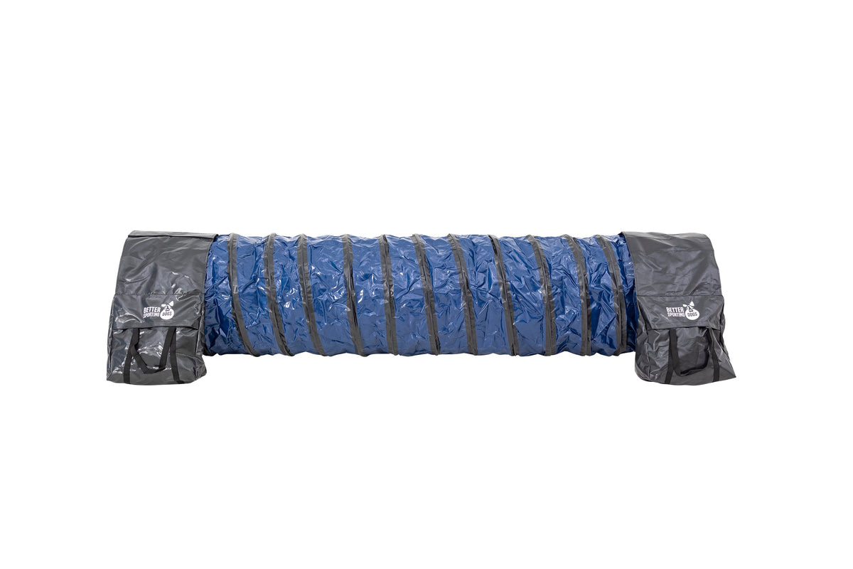 Better Sporting Dogs Heavy Duty Dog Agility Tunnel – 10 ft PVC Training Tunnel with Sandbags