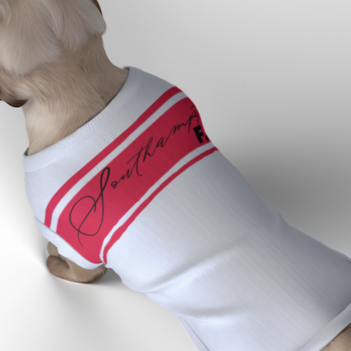 Southampton FC 25/26 Home Inspired Graphic Pet Tee Shirt (Size M-2x)