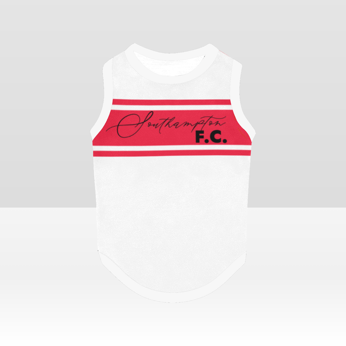 Southampton FC 25/26 Home Inspired Graphic Pet Tee Shirt (Size M-2x)