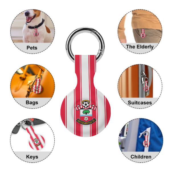 Southampton FC 25/26 Home Kit-Inspired Protective Case for Air Tag