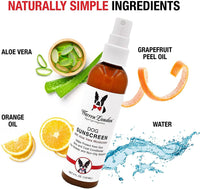 Dog Sunscreen With Aloe Vera Moisturizer