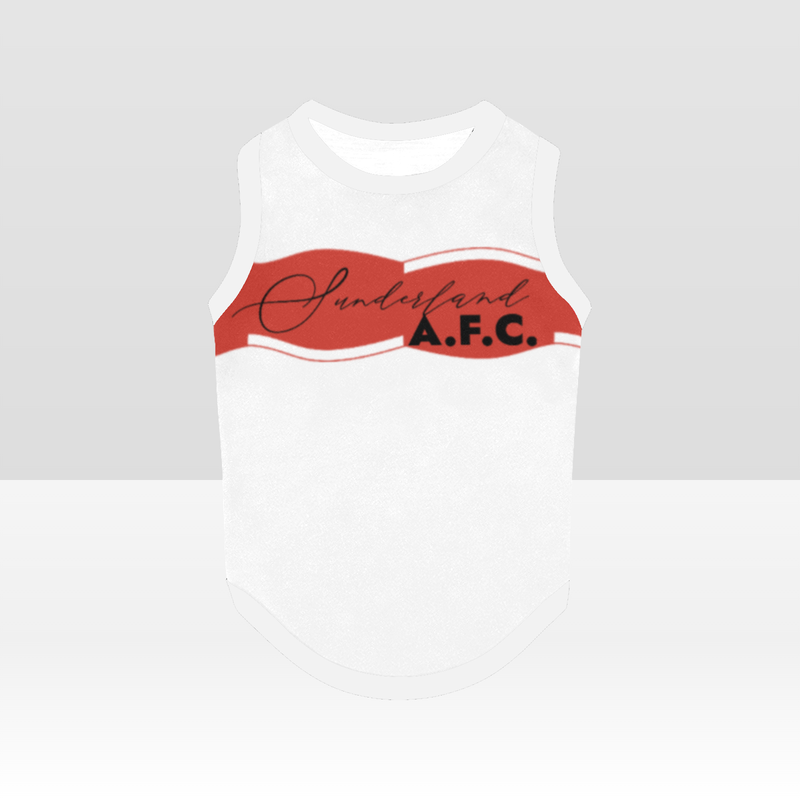 Sunderland AFC 25/26 Home Inspired Pet Graphic Tee Shirt (Sizes XS-Small)