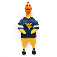 WV Mountaineers Rubber Chicken Pet Toy
