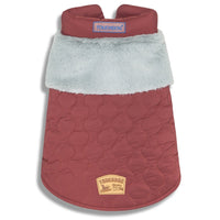 Touchdog 'Furrost-Bite' Fur and Fleece Designer Fashion Dog Jacket