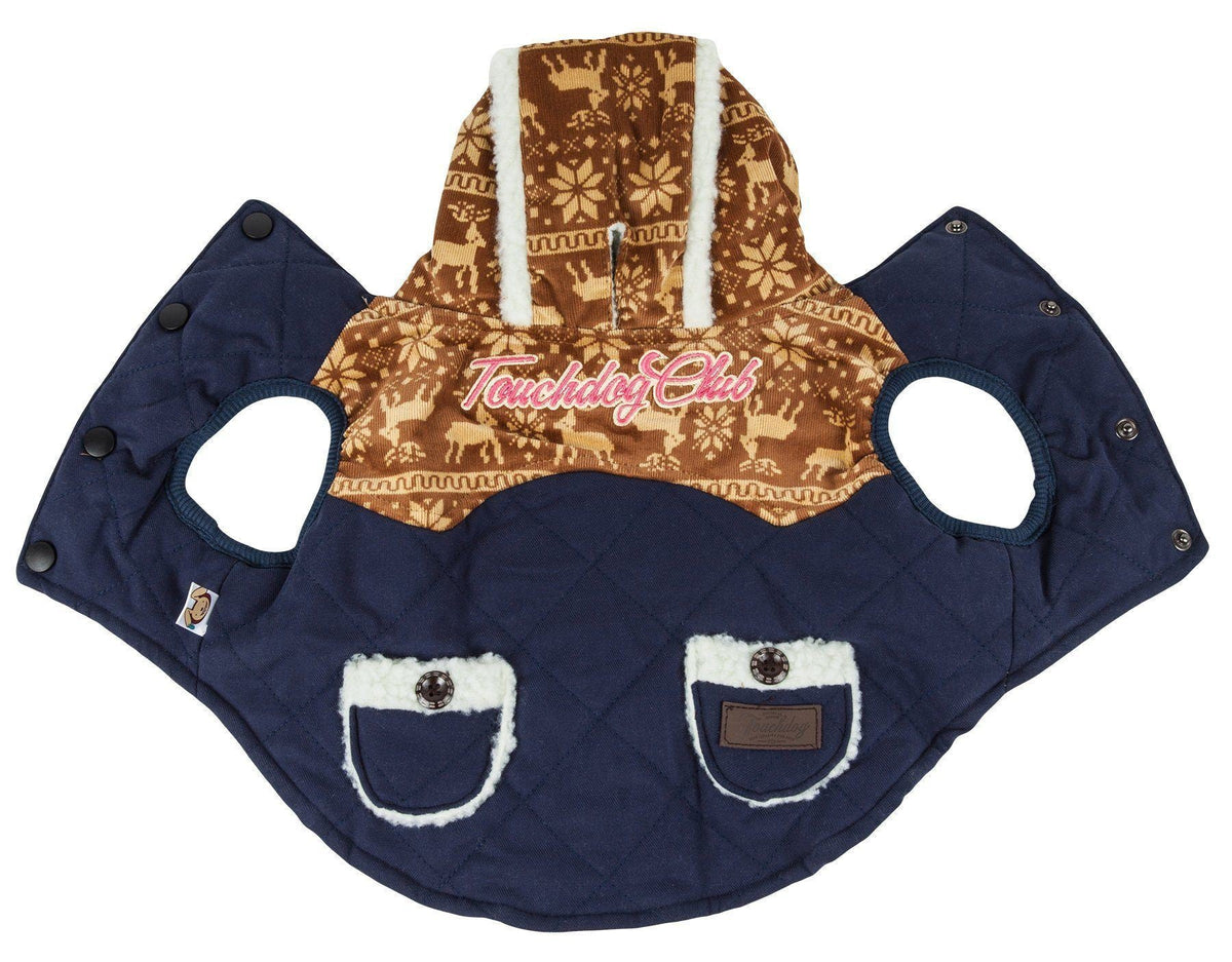 Touchdog ® 'Snowadayz' Pom Pom Hooded Fashion Dog Jacket