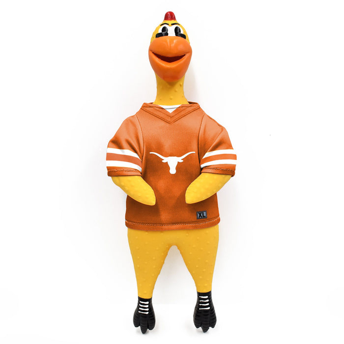 TX Longhorns Rubber Chicken Pet Toy