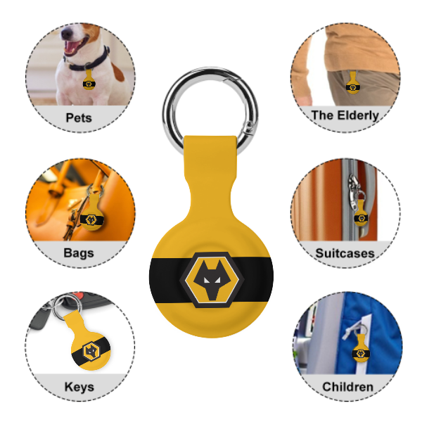 Wolverhampton FC 25/26 Home Kit-Inspired Protective Case for Air Tag