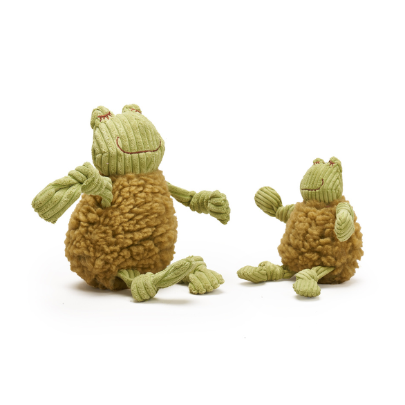 Fiona Frog HuggleFleece® FlufferKnottie™ Plush Dog Toy