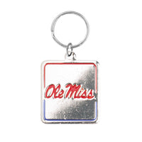 MS Ole Miss Rebels Collar Square Charm - 3 Red Rovers