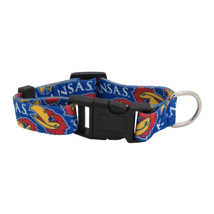 KS Jayhawks Ltd Dog Collar or Leash - 3 Red Rovers