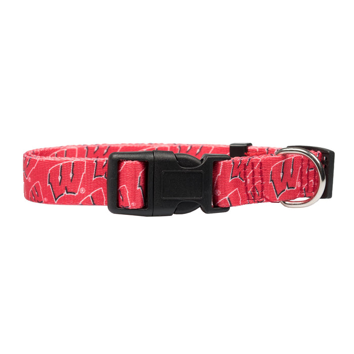 WI Badgers Ltd Dog Collar or Leash - 3 Red Rovers