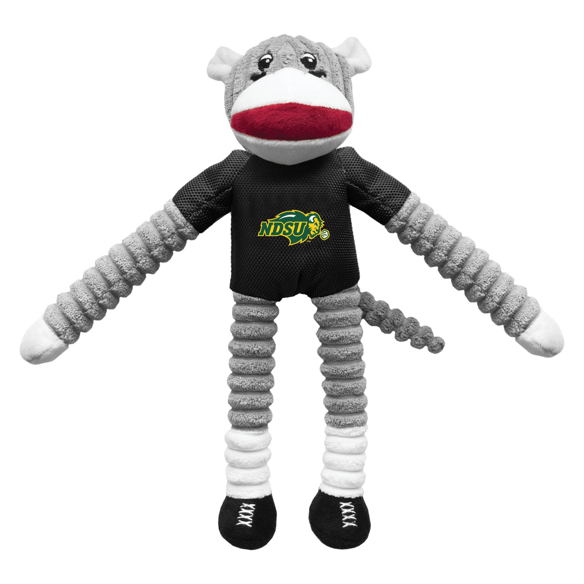 ND State Bisons Sock Monkey Toy - 3 Red Rovers