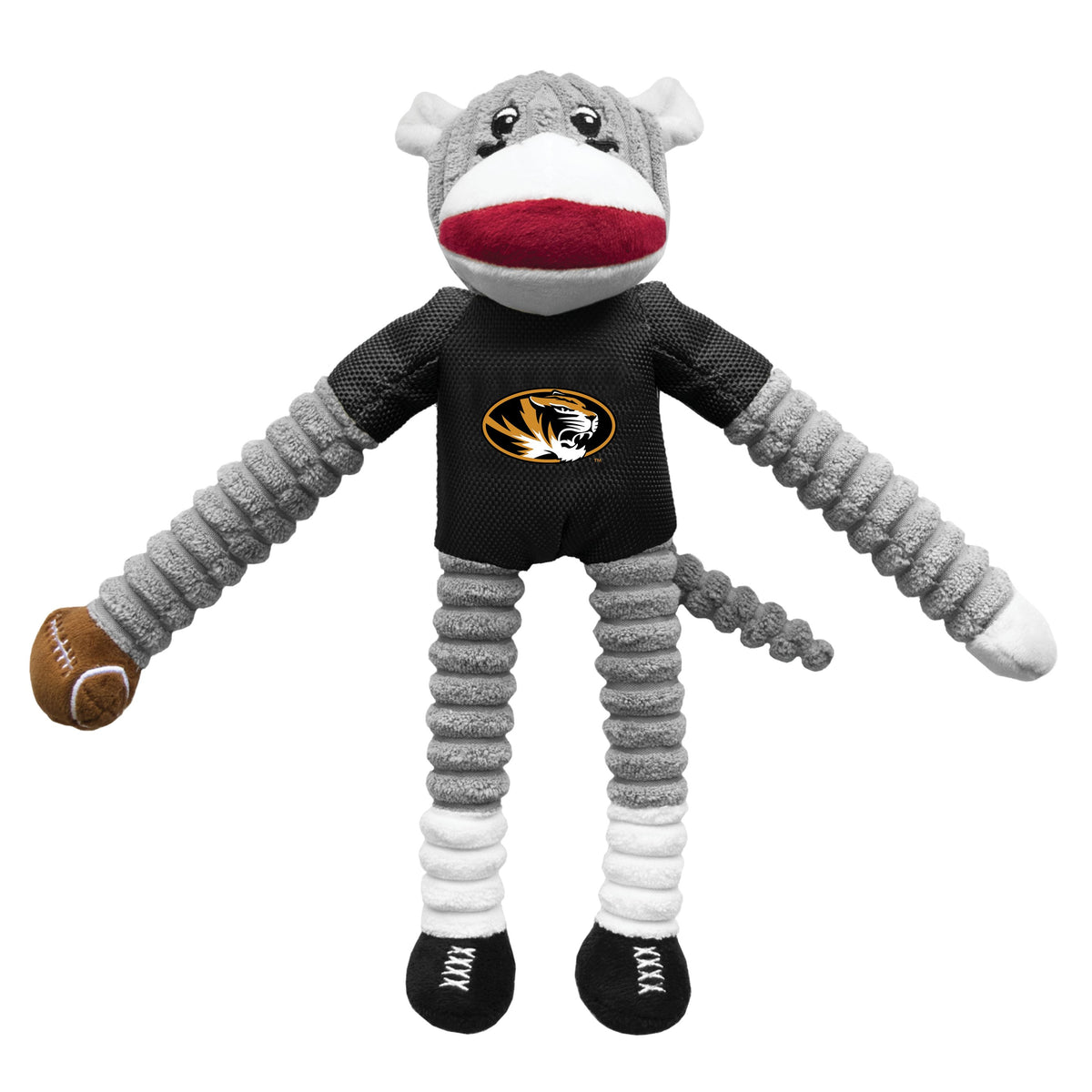 MO Tigers Sock Monkey Toy - 3 Red Rovers