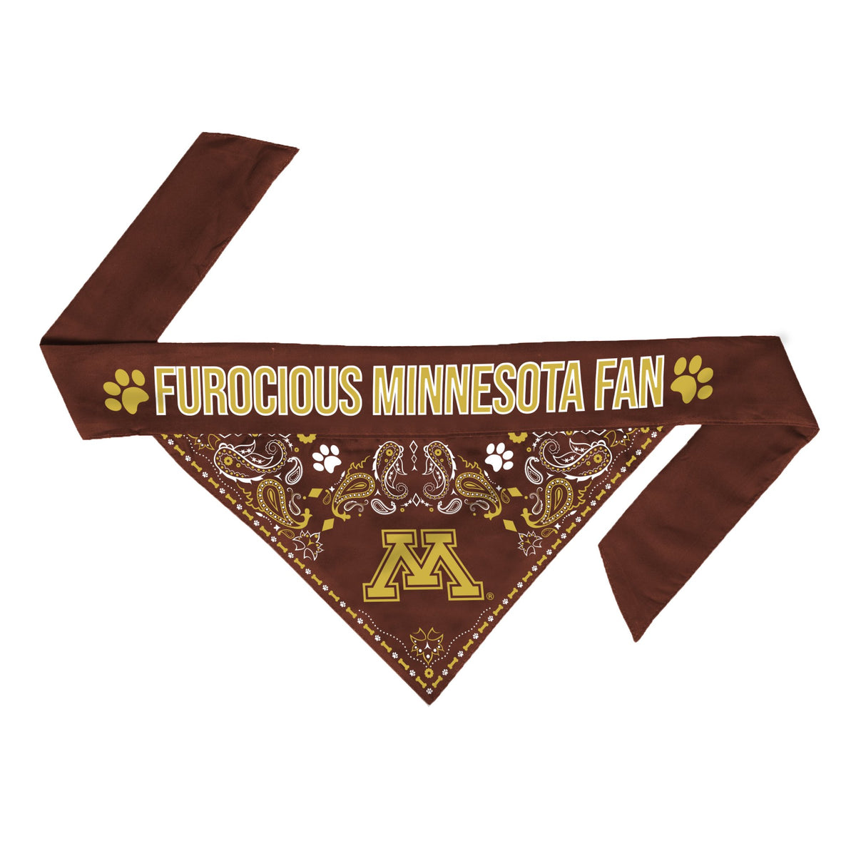 MN Golden Gophers Reversible Bandana - 3 Red Rovers
