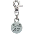 Fur Baby Silver Pet Tag Charm