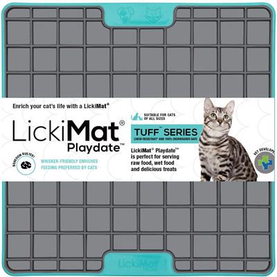 LickiMat Playdate Cat Slow Feeder Mat, Pink