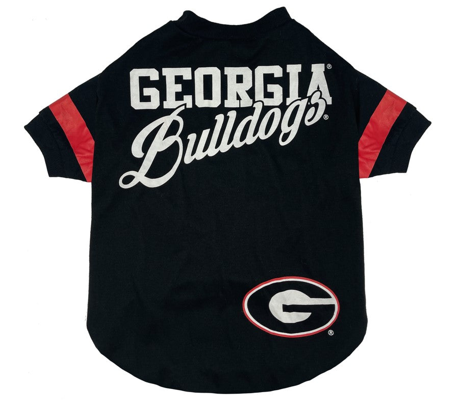 GA Bulldogs Stripe Tee Shirt - 3 Red Rovers
