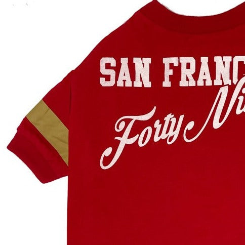 San Francisco 49ers Stripe Tee Shirt - 3 Red Rovers