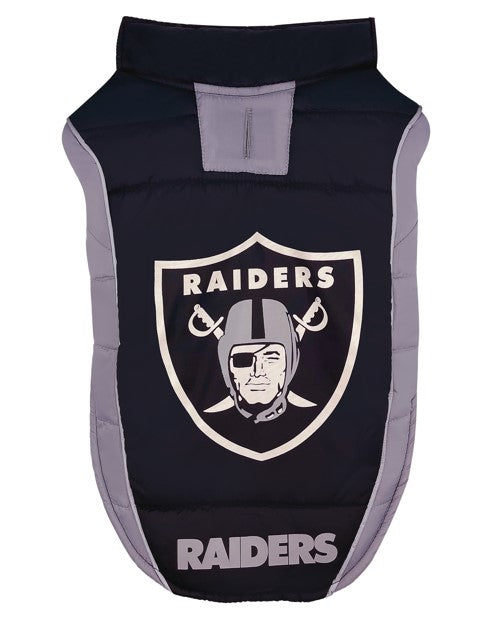 Vegas Raiders Game Day Puffer Vest - 3 Red Rovers