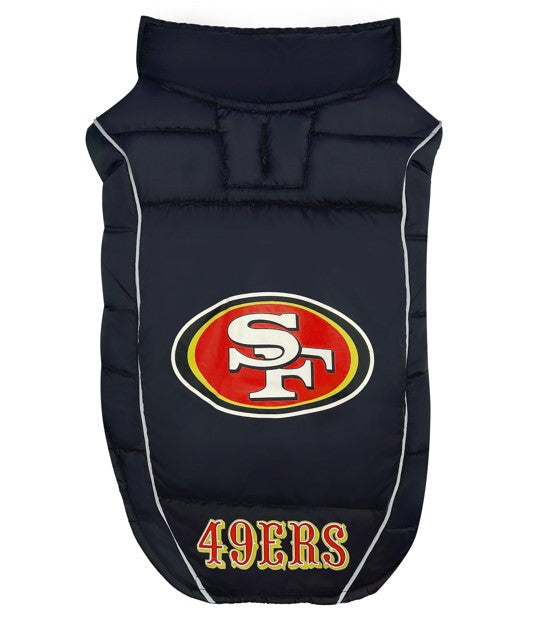San Francisco 49ers Game Day Puffer Vest - 3 Red Rovers