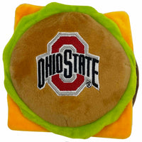 OH State Buckeyes Hamburger Plush Toys - 3 Red Rovers