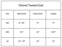 Chanel Tweed Handmade Pet Coat - Cream - 3 Red Rovers