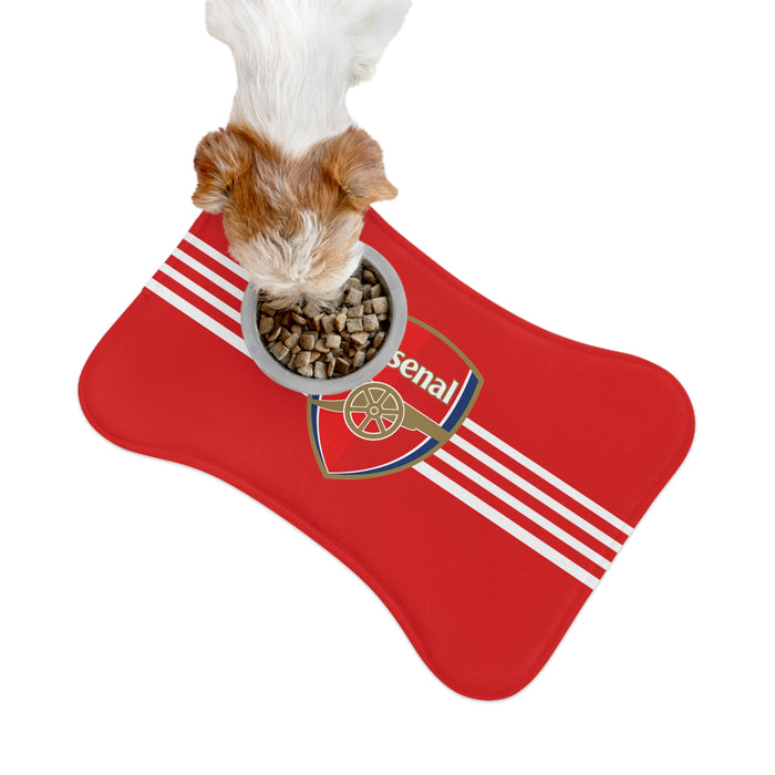Arsenal FC 23 Home Inspired Bone-shaped Feeding Mats - 3 Red Rovers