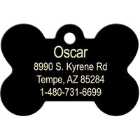KS Jayhawks Pet ID Tag - Bone - 3 Red Rovers