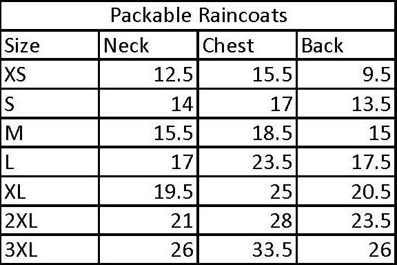 Blue Packable Raincoat - 3 Red Rovers