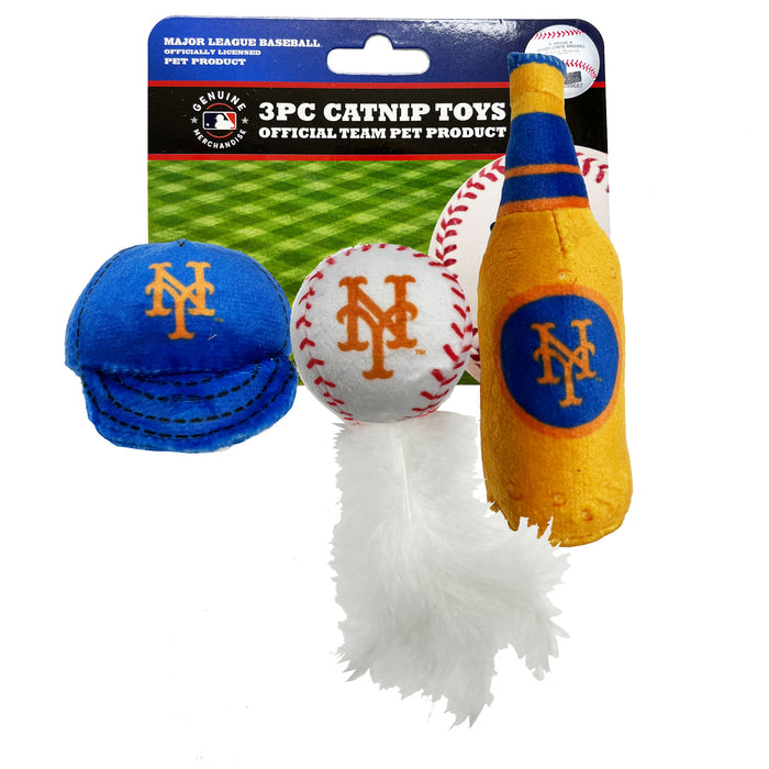 New York Mets 3 piece Catnip Toy Set