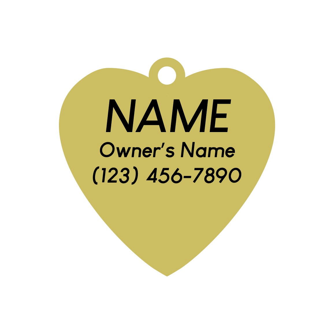 Smiling Heart Pet ID Tag - 3 Red Rovers