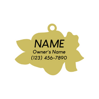 Wild Flower Pet ID Tag - 3 Red Rovers