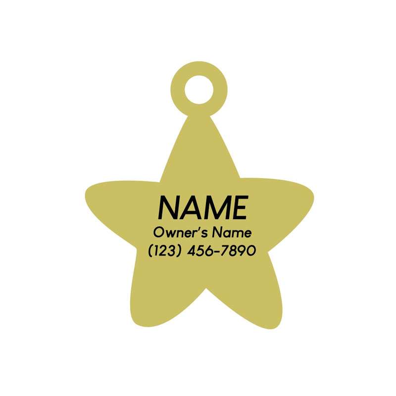Smiling Star Pet ID Tag - 3 Red Rovers