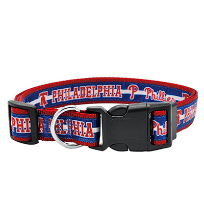 Philadelphia Phillies Satin Dog Collar or Leash