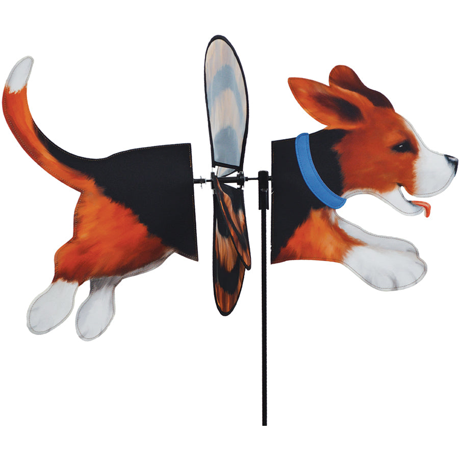 Beagle Rover Beagle Deluxe Petite Garden Spinner – 3 Red Rovers