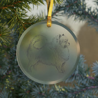 Pomeranian Glass Ornament - 3 Red Rovers