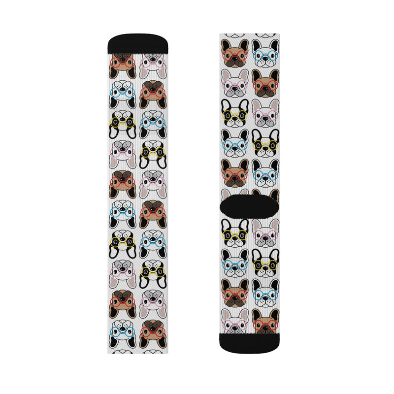 French Bulldogs Tube Socks - 3 Red Rovers