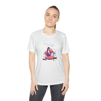 Motivated by Cats and Caffeine Ladies Active Tee - 3 Red Rovers