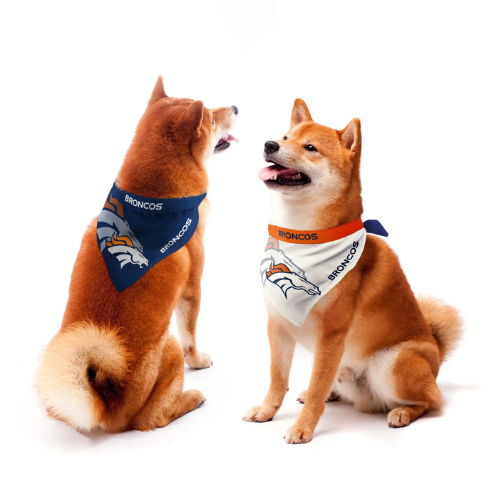 Denver Broncos Home and Away Bandana Set