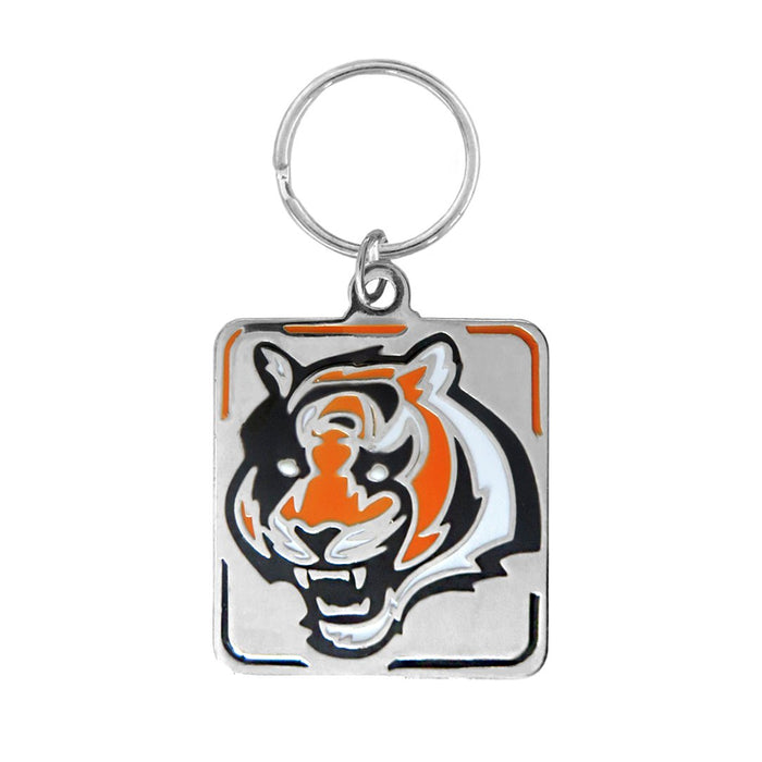 Cincinnati Bengals Collar Square Charm - 3 Red Rovers