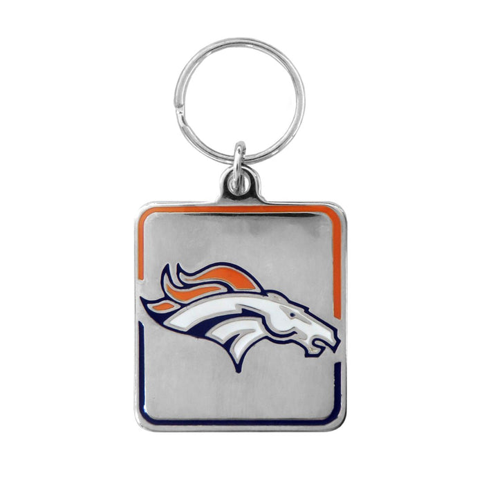 Denver Broncos Collar Square Charm - 3 Red Rovers