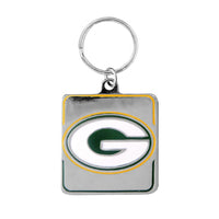 Green Bay Packers Collar Square Charm - 3 Red Rovers