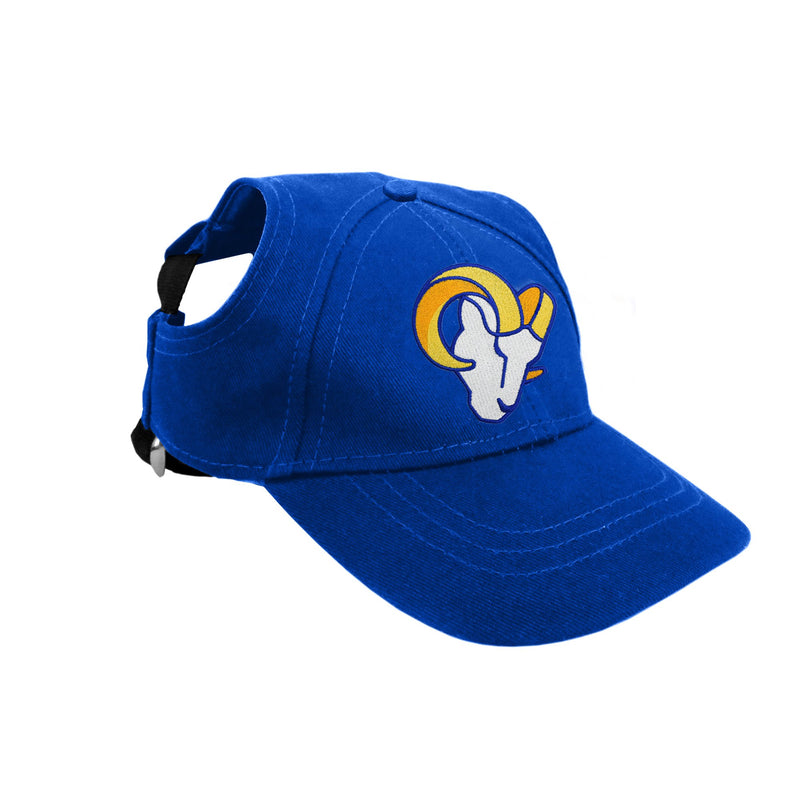 Los Angeles Rams Pet Baseball Hat - 3 Red Rovers