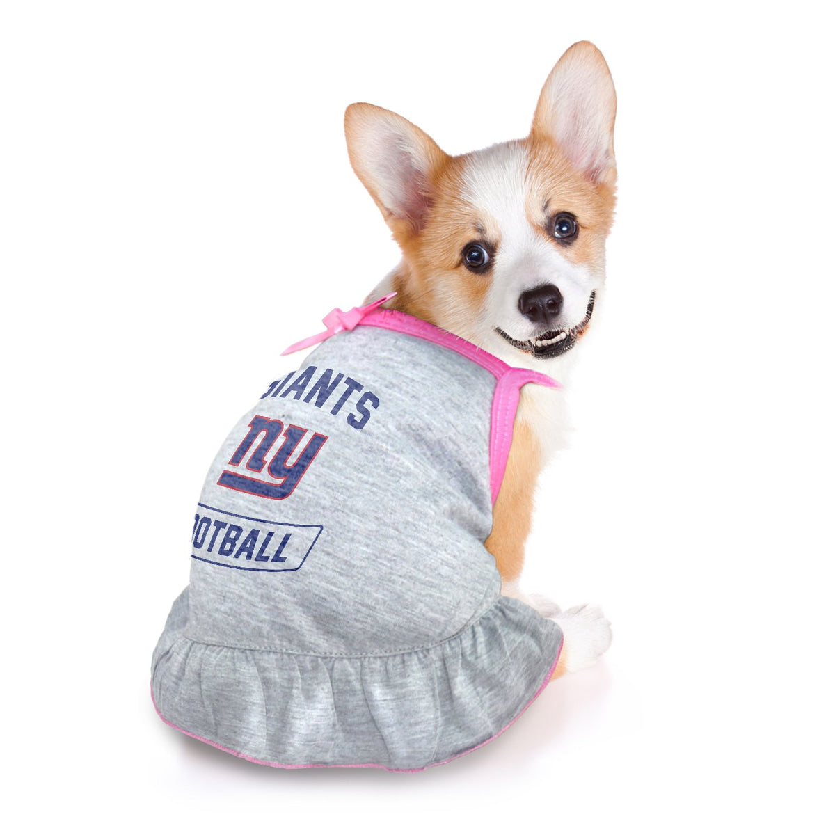 NFL New York Giants Pets First Pink Pet Football Jersey - Pink XS