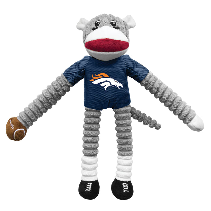 Denver Broncos Sock Monkey Toy - 3 Red Rovers